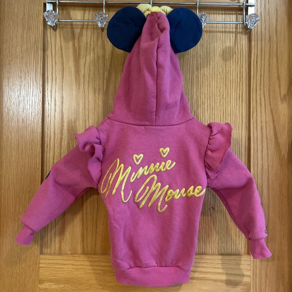 2T Disney Minnie Mouse Zipper Hoodie‎